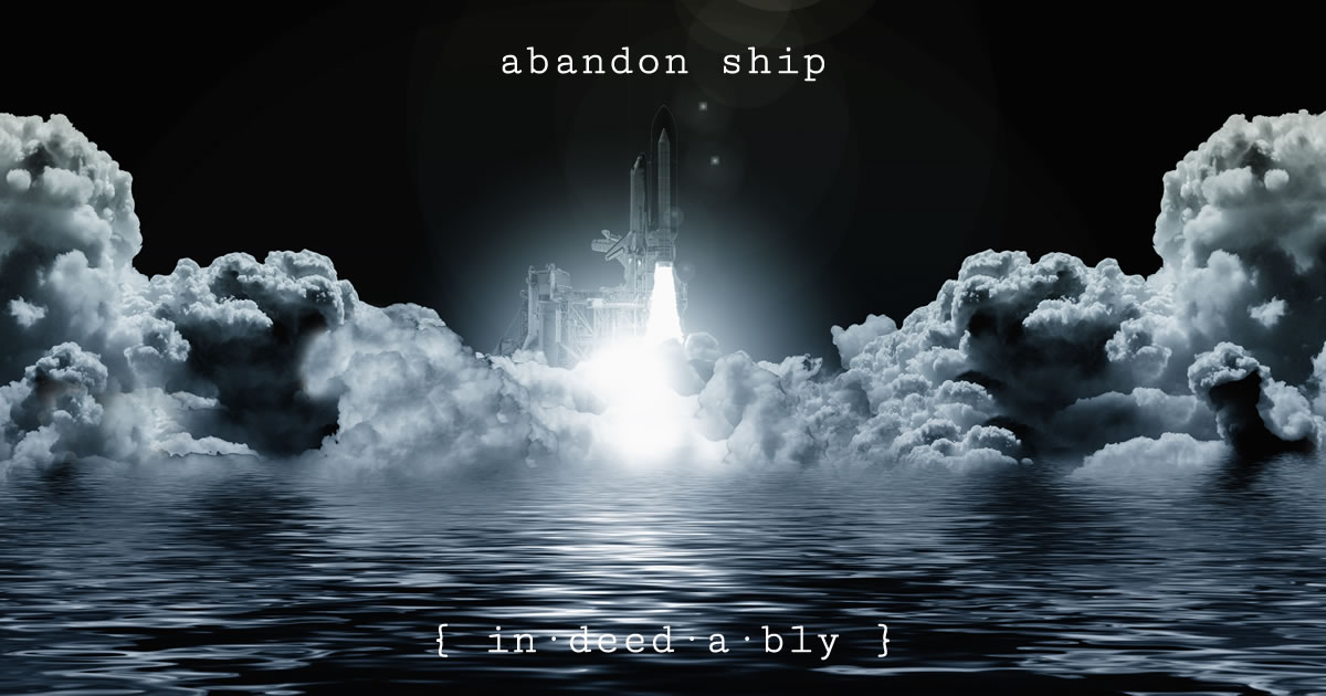 Abandon ship. Image credit: geralt.