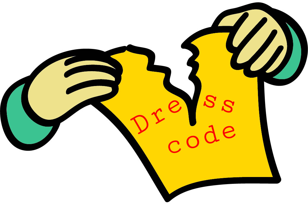 Dress code. Image credit: clipartmag.