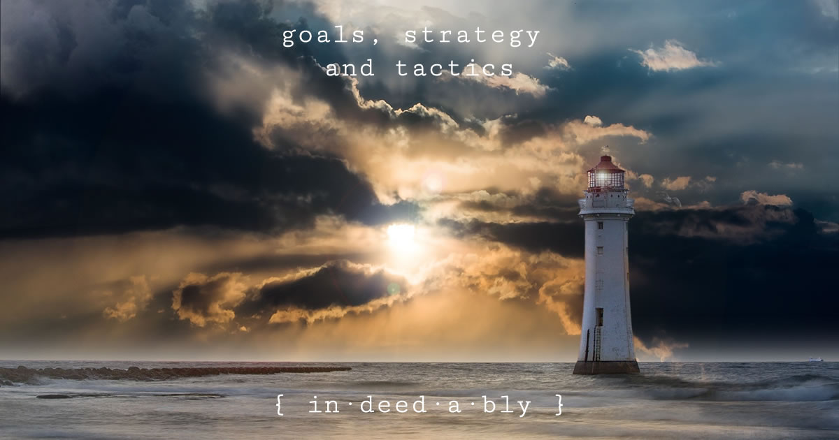 Goals, strategy and tactics. Image credit: PIRO4D.