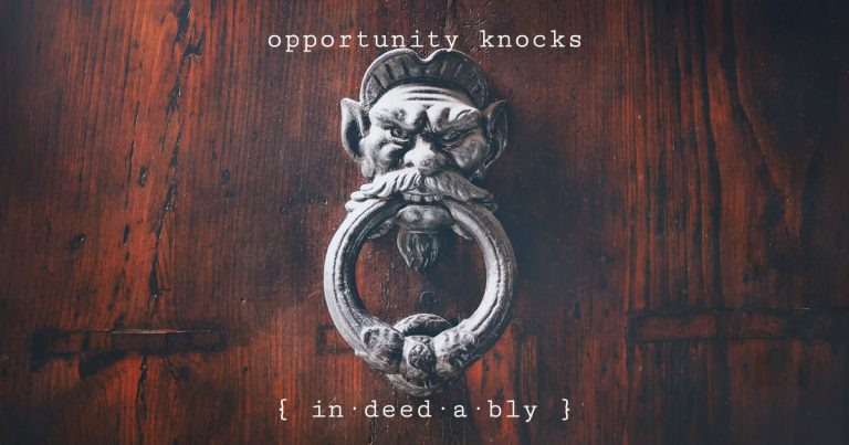 Opportunity knocks. Image credit: Pikrepo.